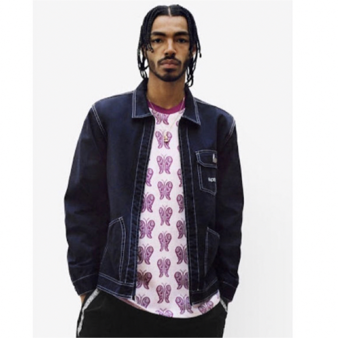 【M】 SUPREME CONTRAST STITCH WORK JACKET | フリマアプリ ラクマ