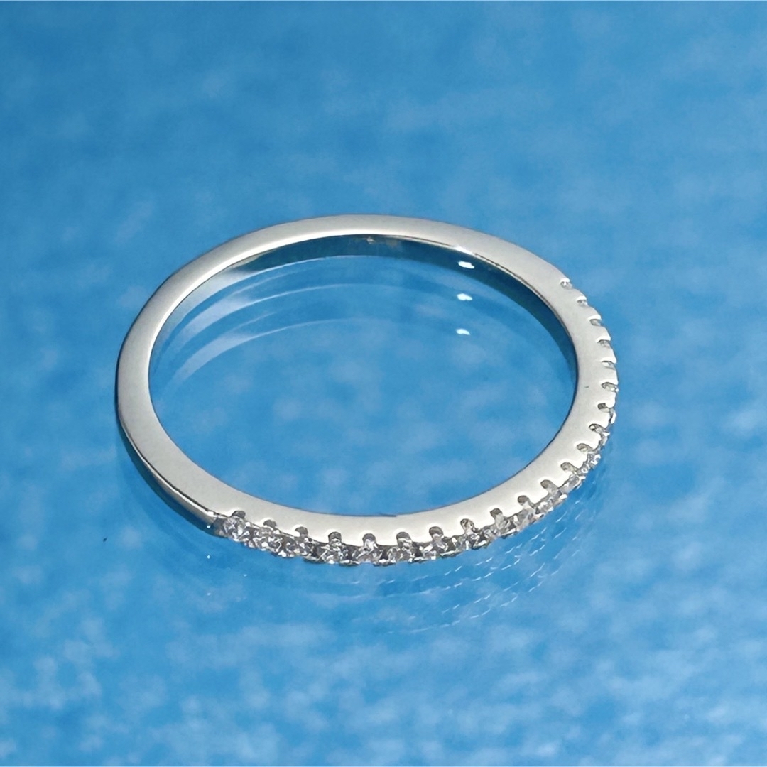 《SR17／13号》シルバー925 ジルコニア czダイヤ ハーフエタニティ レディースのアクセサリー(リング(指輪))の商品写真