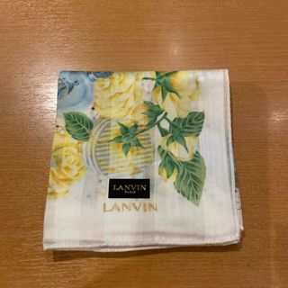 ランバン(LANVIN)のランバンハンカチ香水瓶イエロー(ハンカチ)