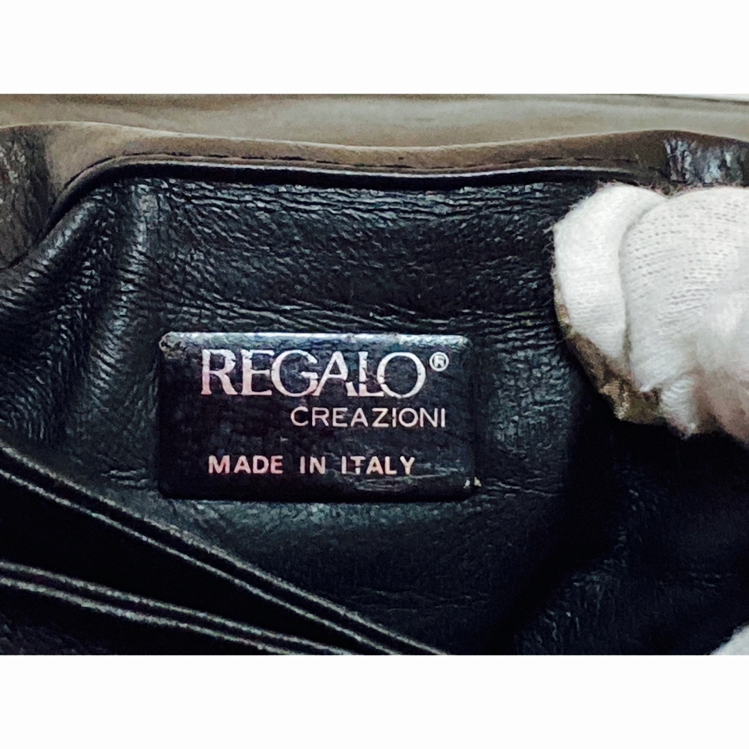 REGALO(レガロ)のREGALO ハンドバッグ　ショルダーバッグ　レザー　イタリア製 ヴィンテージ レディースのバッグ(ハンドバッグ)の商品写真