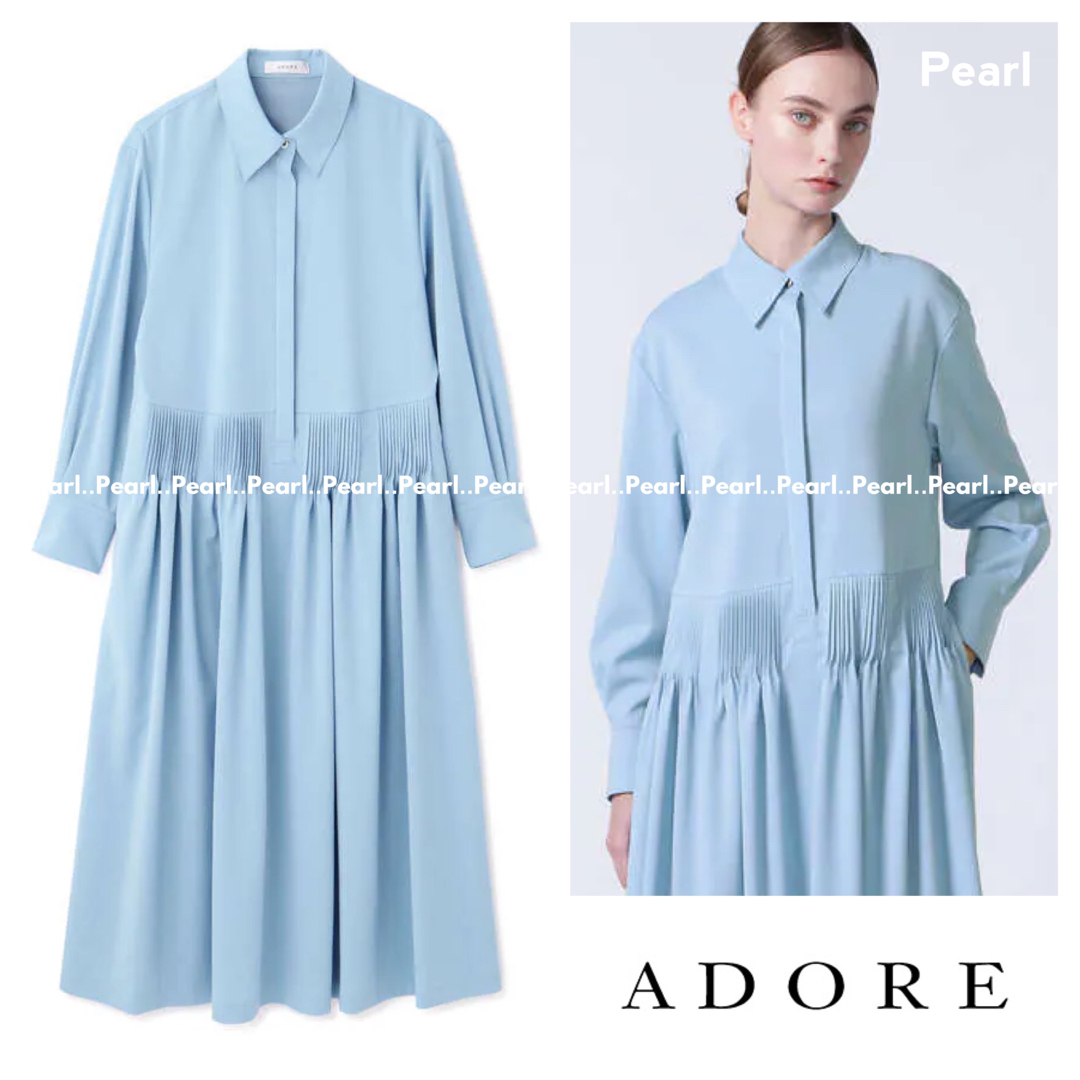 ADORE - 新品タグ付き ADORE 人気完売 クリアドライワンピース ブルー