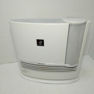 シャープ(SHARP)のセラミックファンヒーター 加湿機能付 SHARP HX-D120-W(ファンヒーター)