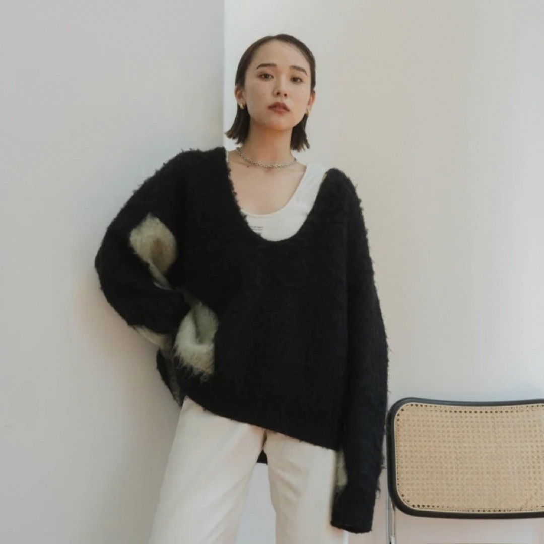 値下げ【Knuth Marf】Uneck knit pullover