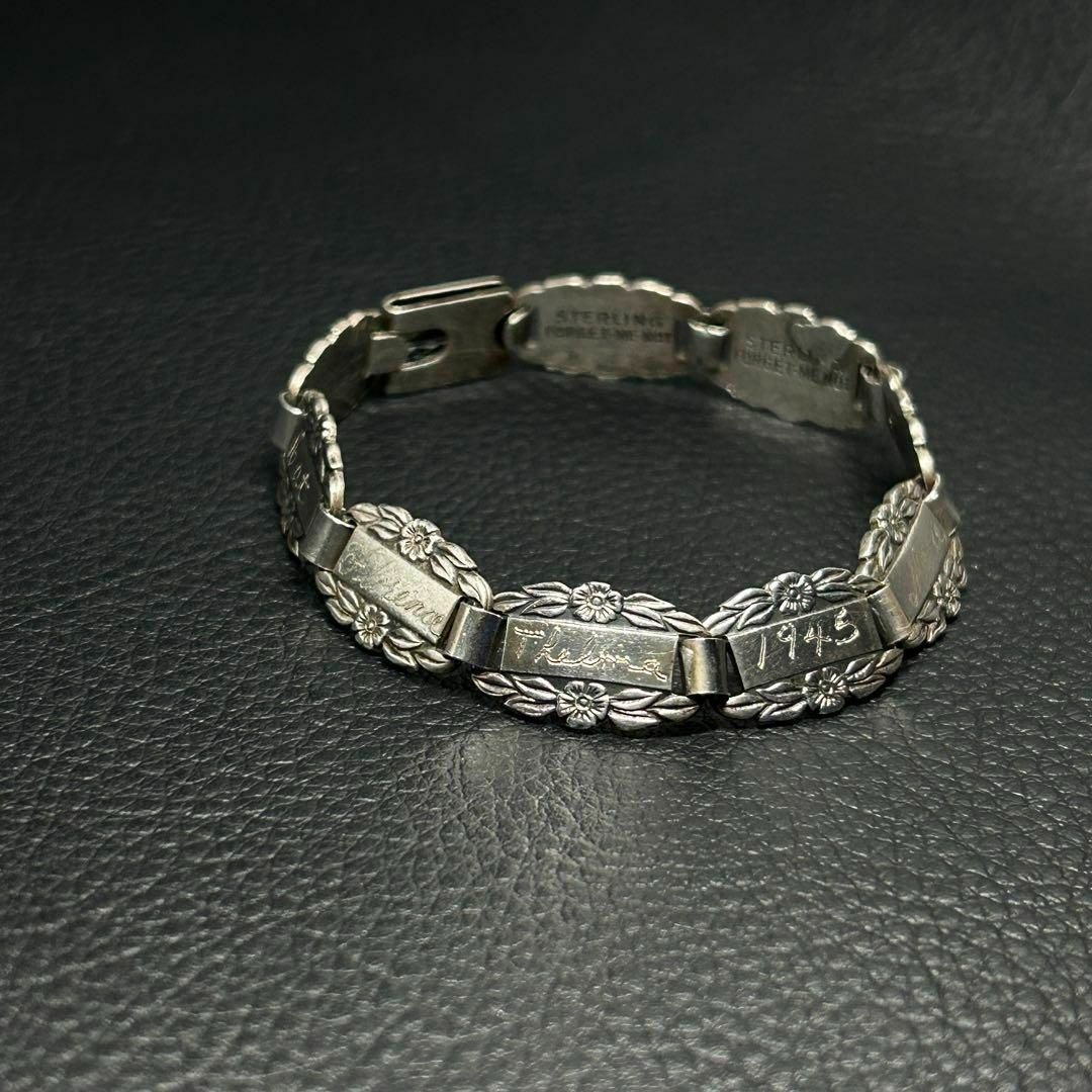 40s forget me not ブレスレット 勿忘草 US ARMY 40s forget me not ブレスレット 勿忘草 US ARMY