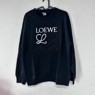 LOEWE - 新品★LOEWE ブランドロゴ 刺繍 アナグラム スウェット ブラック