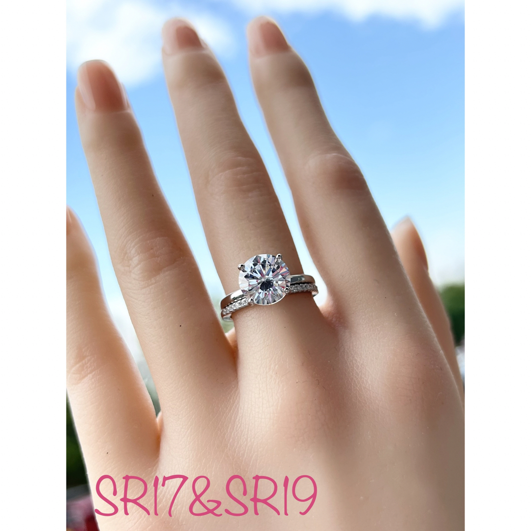 《SR19／11.5号》シルバー925 ジルコニアczダイヤ 3ct 3カラット レディースのアクセサリー(リング(指輪))の商品写真