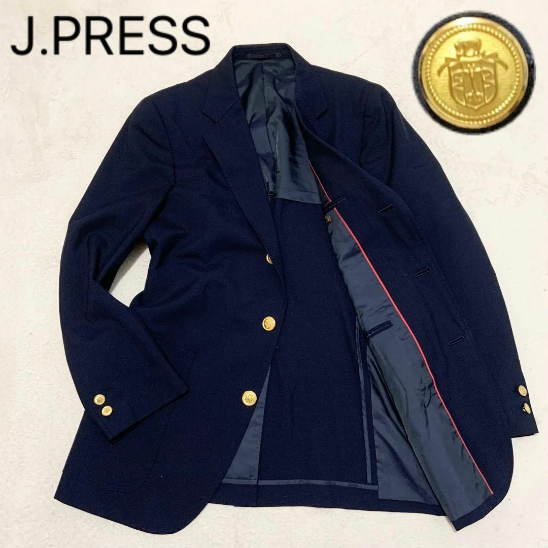 J.PRESS   J.PRESS ジェイプレス 紺ブレザー テーラードジャケット 金