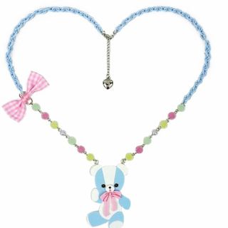 アンジェリックプリティー(Angelic Pretty)のアンジェリックプリティ　BEAR TOY ネックレス　サックス(ネックレス)