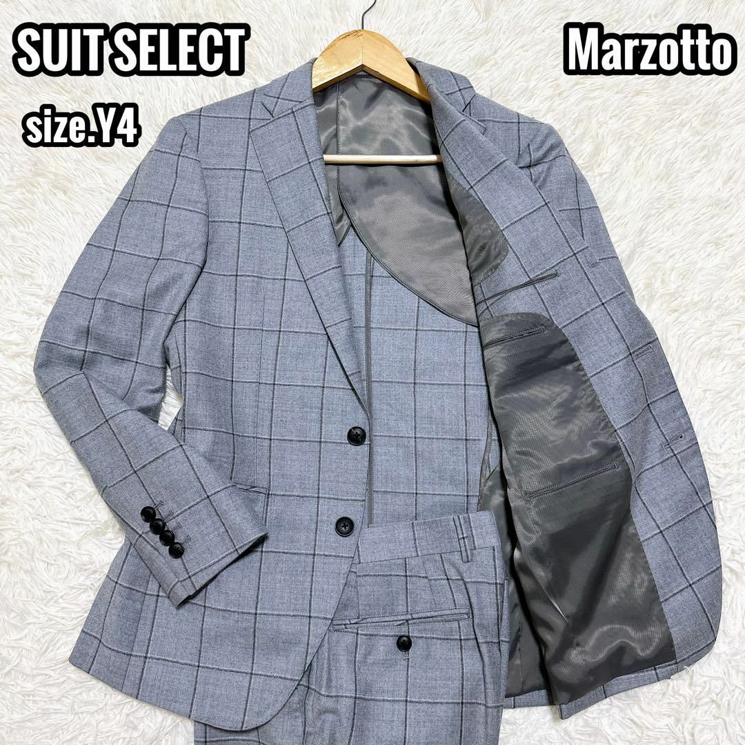 SUIT SELECT Marzotto スーツ セットアップ チェック Y4