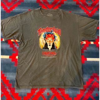 テンダーロイン(TENDERLOIN)のtenderloin ブラック半袖Tシャツ　XL(Tシャツ/カットソー(半袖/袖なし))