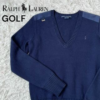 ラルフローレン(Ralph Lauren)のラルフローレン　ゴルフ　コットン　ニット　セーター　ネイビー(その他)