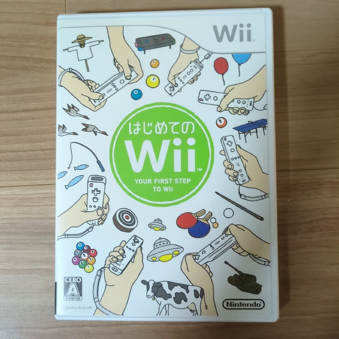 Wii(ウィー)のはじめてのWii エンタメ/ホビーのゲームソフト/ゲーム機本体(家庭用ゲームソフト)の商品写真