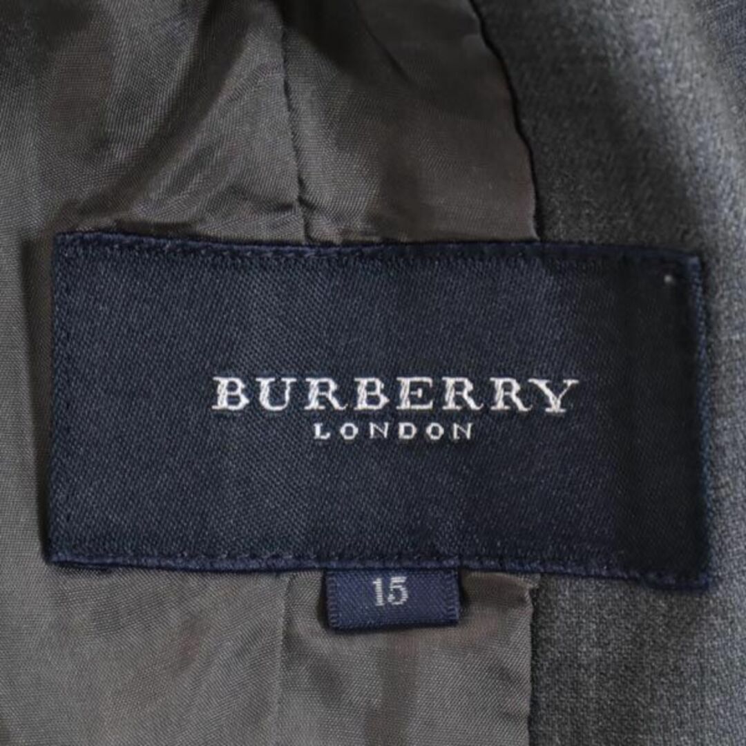 BURBERRY(バーバリー)のバーバリー スカート スーツ 上下セットアップ 15 グレー BURBERRY 三陽商会 テーラードジャケット ロングスカート レディース 【中古】  【230928】 レディースのフォーマル/ドレス(スーツ)の商品写真