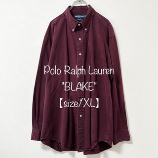 ポロラルフローレン(POLO RALPH LAUREN)のポロラルフローレン★長袖シャツ★BLAKE/ブレイク★バーガンディ/赤紫系★XL(シャツ)