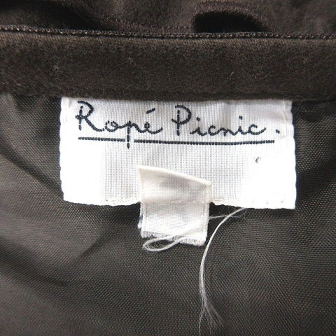 Rope' Picnic(ロペピクニック)のロペピクニック フレアスカート ミモレ ロング レース 38 茶 ■MO レディースのスカート(ロングスカート)の商品写真
