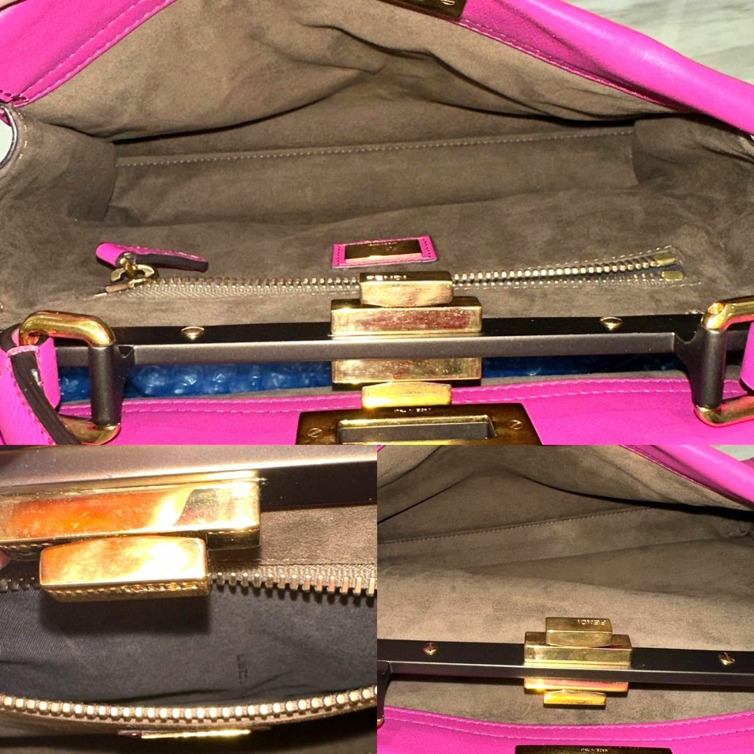 FENDI - 美品☆ フェンディ ピーカブー ローズピンク レザー FENDI - 美品☆ フェンディ ピーカブー ローズピンク レザー