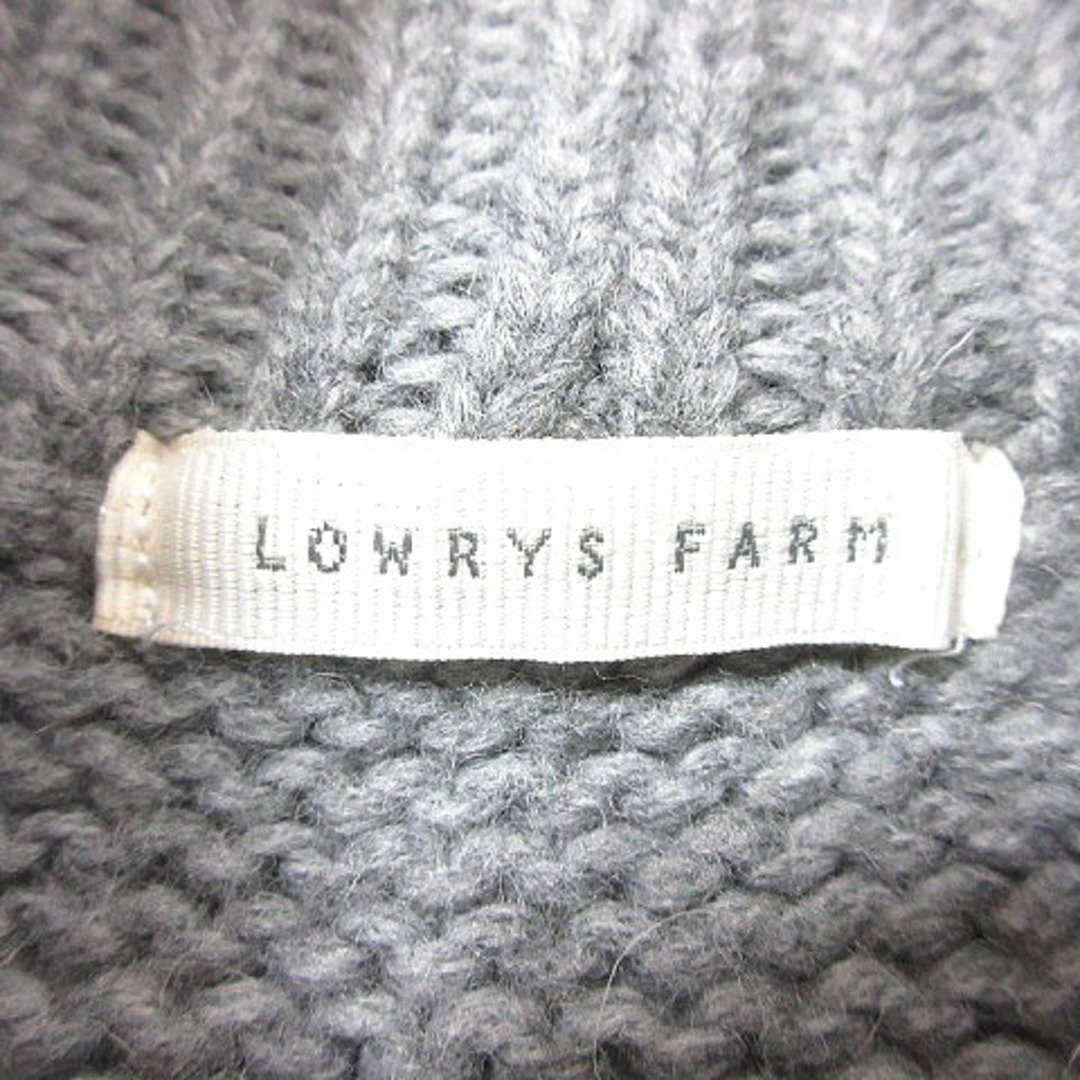 LOWRYS FARM(ローリーズファーム)のローリーズファーム ニット セーター ハイネック 長袖 ケーブル M グレー レディースのトップス(ニット/セーター)の商品写真