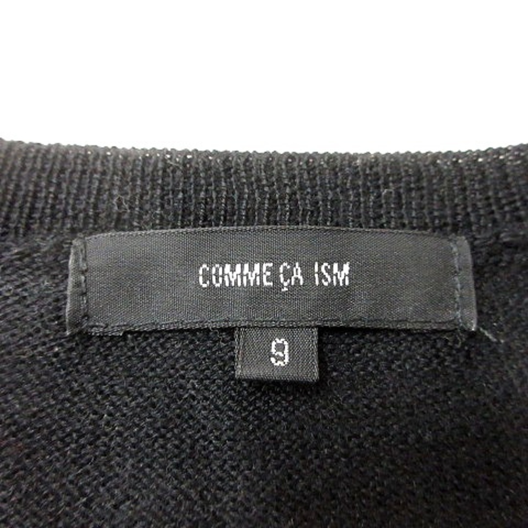 COMME CA ISM(コムサイズム)のコムサイズム COMME CA ISM ニット カットソー 半袖 9 黒 レディースのトップス(ニット/セーター)の商品写真