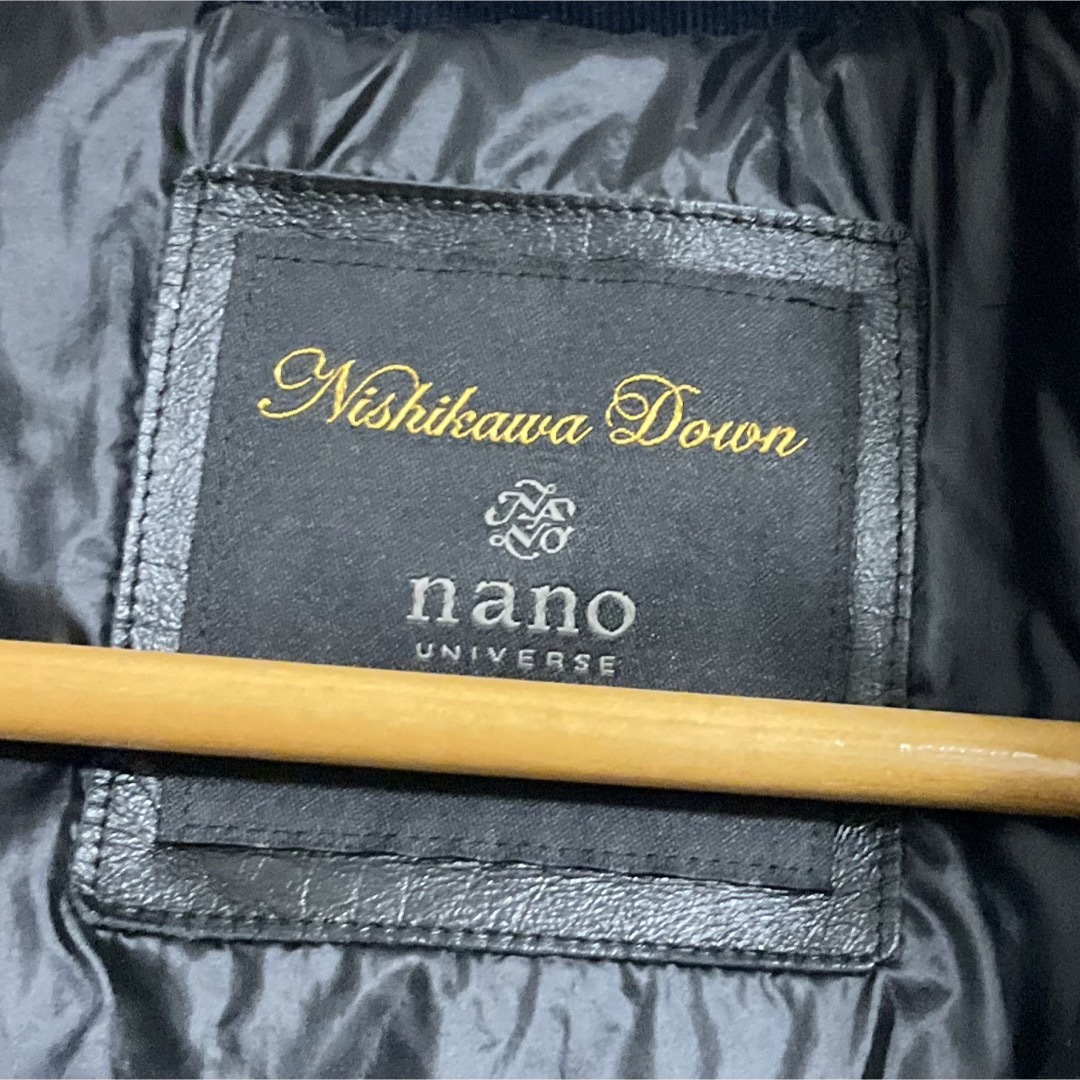 nano・universe(ナノユニバース)のナノユニバース　西川ダウン　ダウンベスト　サイズS  ネイビー メンズのジャケット/アウター(ダウンベスト)の商品写真