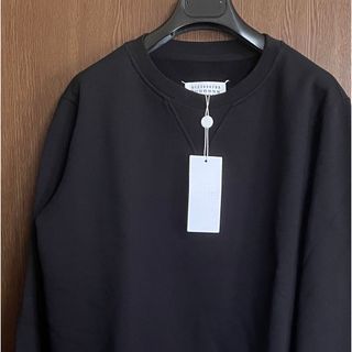 黒50新品 メゾン マルジェラ メンズ クラシック スウェット シャツ ブラック
