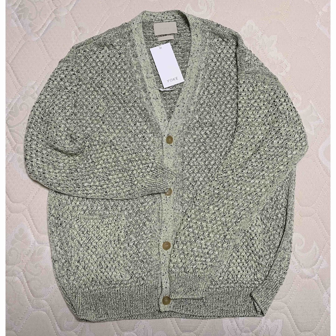 yoke MESH CARDIGAN 23SS limeyellow size3-