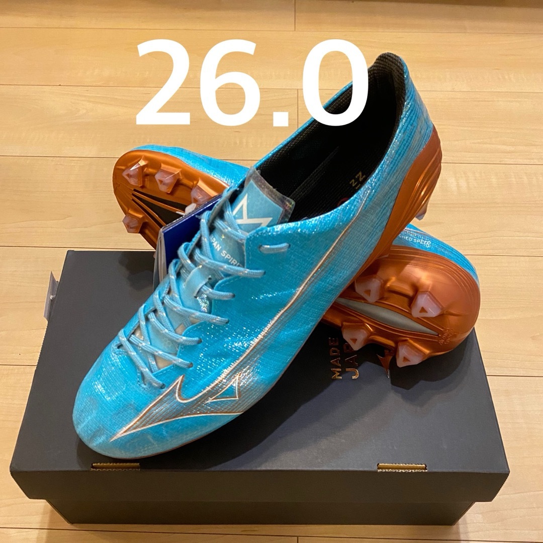 mizuno ミズノアルファ JAPAN アズールブルー 26.0cm- mizuno ミズノアルファ JAPAN アズールブルー 26.0cm-