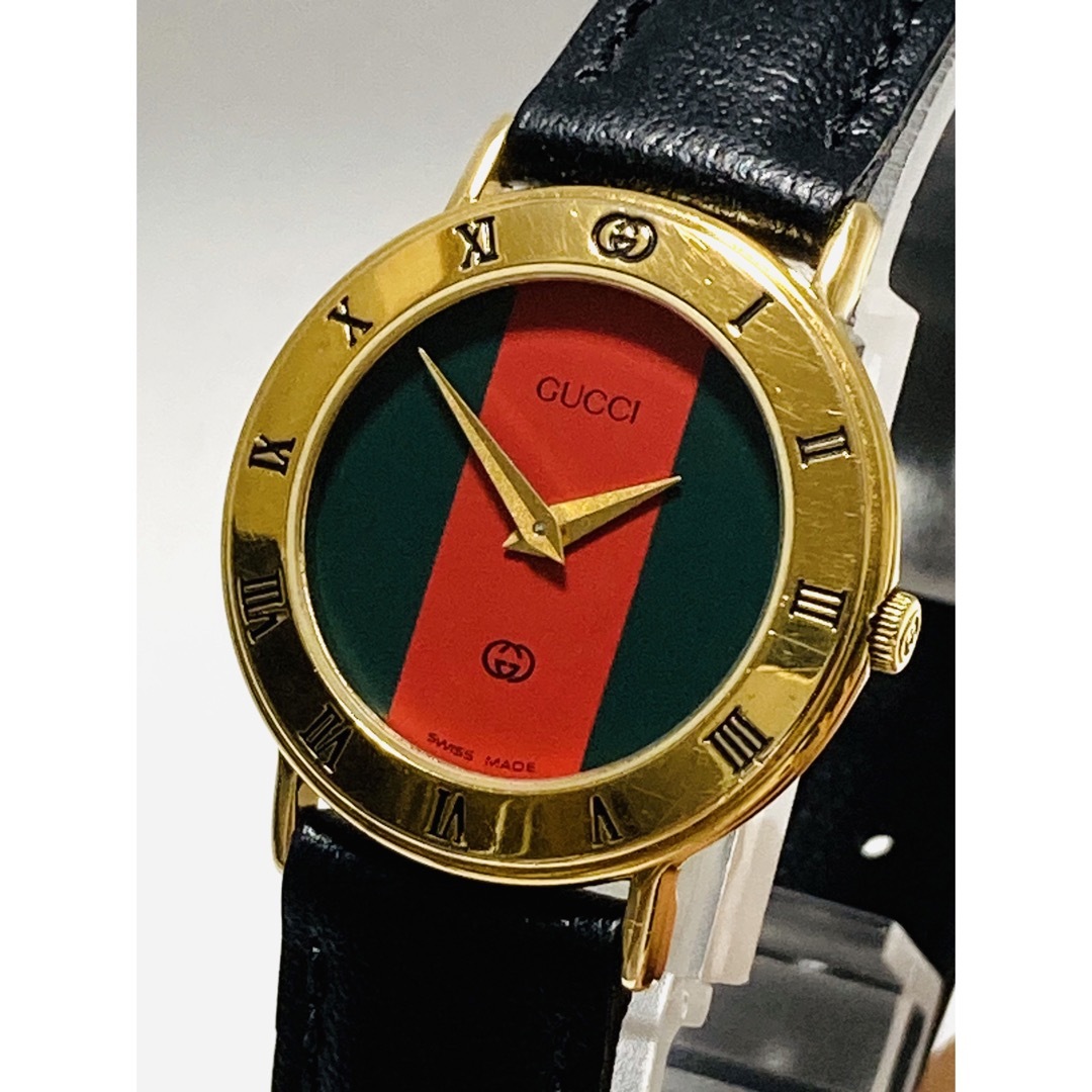 Gucci - 良品！ GUCCI グッチ 電池新品交換済み レディース腕時計