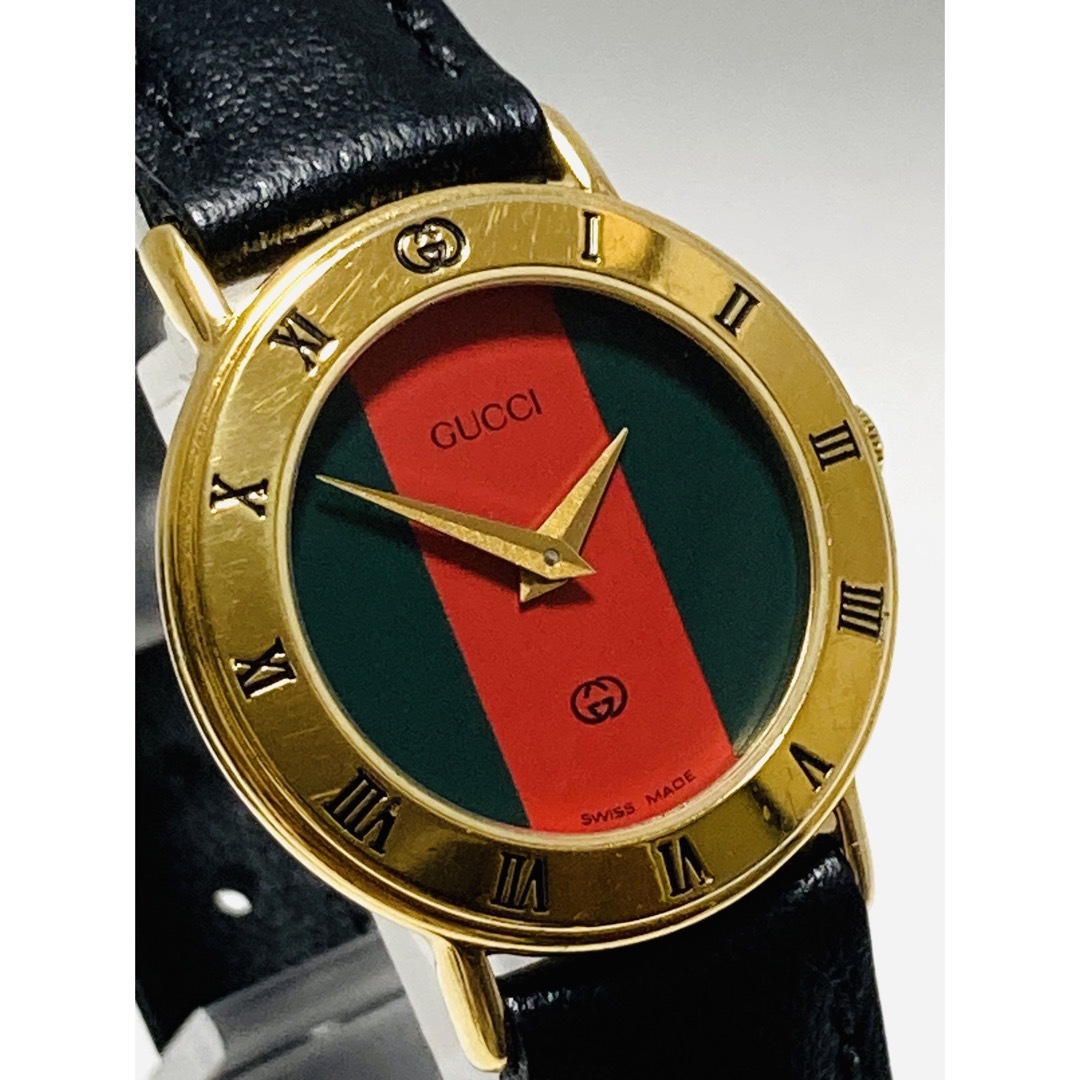 Gucci - 良品！ GUCCI グッチ 電池新品交換済み レディース腕時計