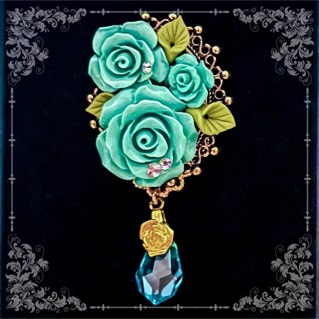 【Queen rose ring】- Light blue・クイーンアリス - レディースのアクセサリー(リング(指輪))の商品写真