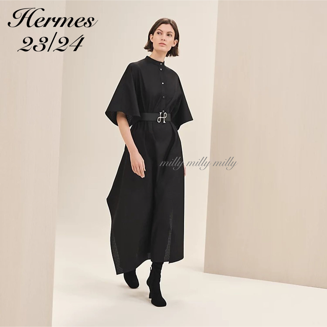 HERMES - 新品タグ付【HERMES】2024Hモザイクカフタンドレスの HERMES - 新品タグ付【HERMES】2024Hモザイクカフタンドレスの