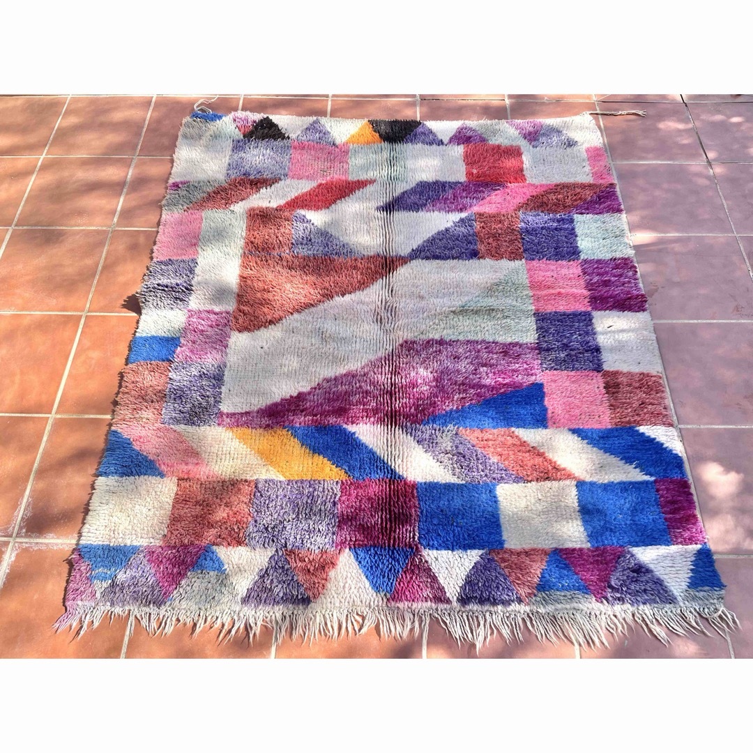モロッコ ラグ ベニワレン カラフル カーペット 絨毯の通販 by Boawid