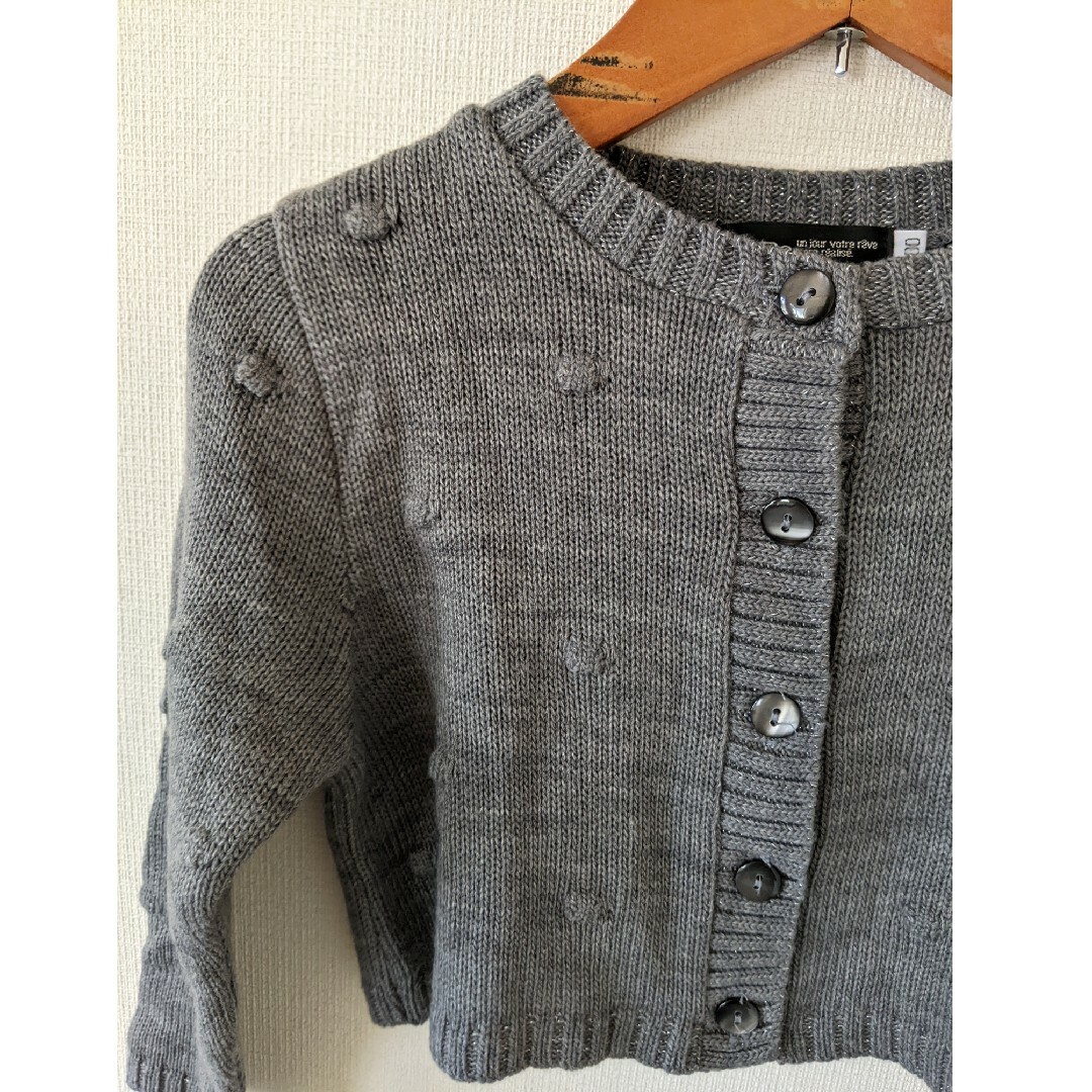 BeBe(ベベ)のべべ　カーディガン　100 キッズ/ベビー/マタニティのキッズ服女の子用(90cm~)(カーディガン)の商品写真