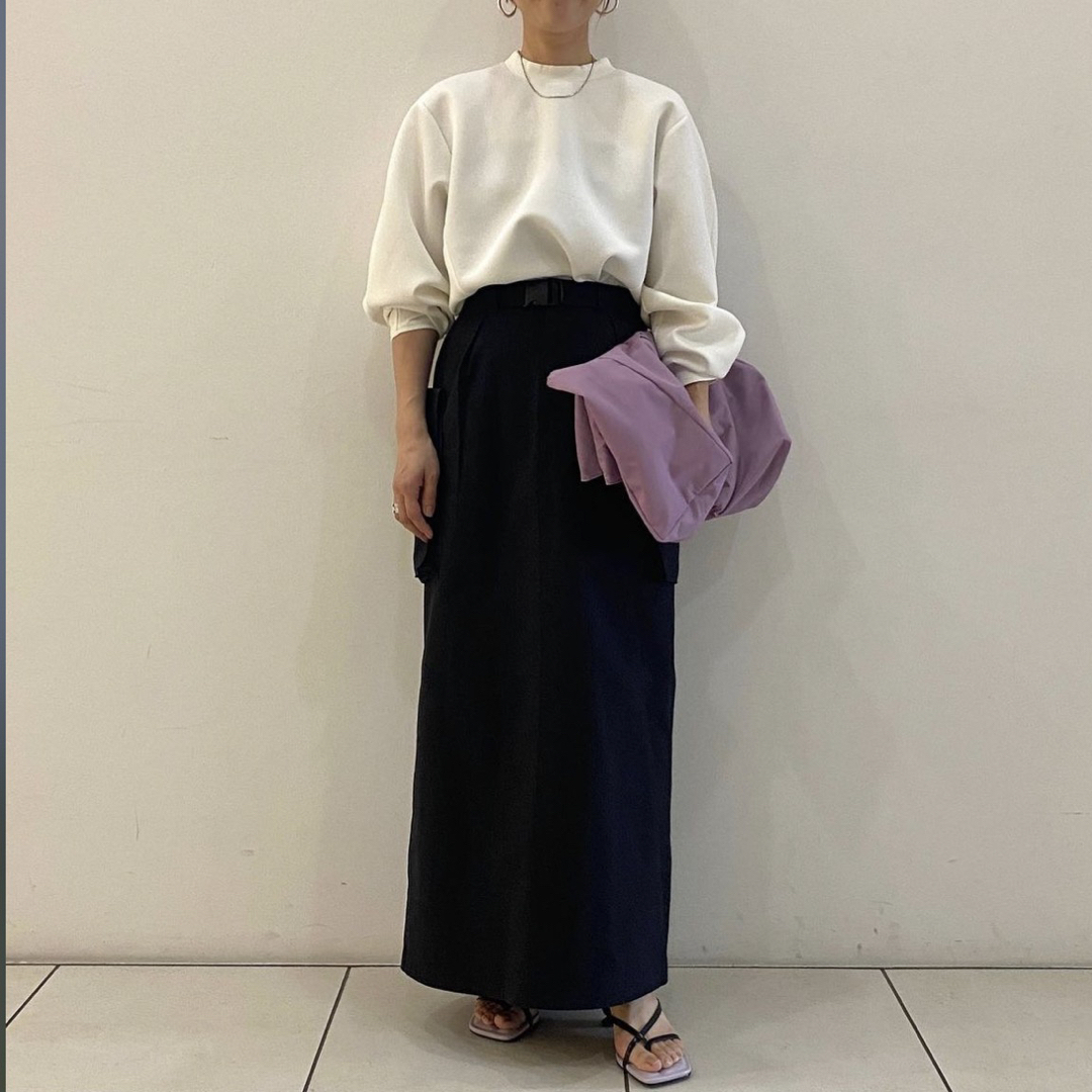 PHEENY(フィーニー)のPheeny  cotton nylon dump military skirt レディースのスカート(ロングスカート)の商品写真