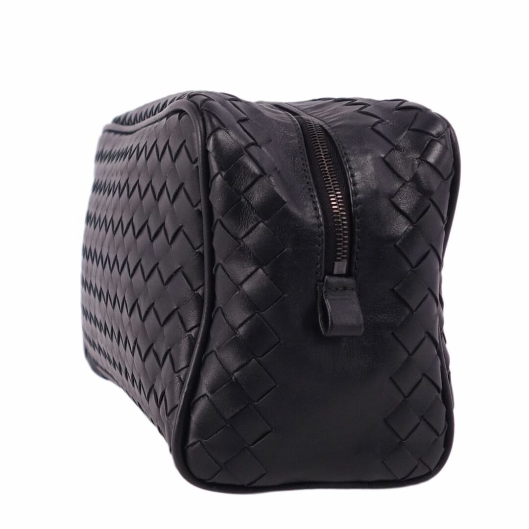 美品 ボッテガヴェネタ BOTTEGA VENETA バッグ セカンドバッグ イントレチャート カーフレザー カバン メンズ ブラック 美品 ボッテガヴェネタ BOTTEGA VENETA バッグ セカンドバッグ イントレチャート カーフレザー カバン メンズ ブラック
