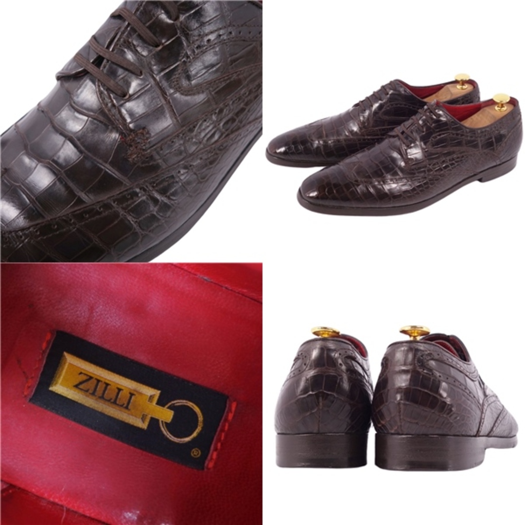 美品 ジリー ZILLI レザーシューズ ダービーシューズ 美品 ジリー ZILLI レザーシューズ ダービーシューズ