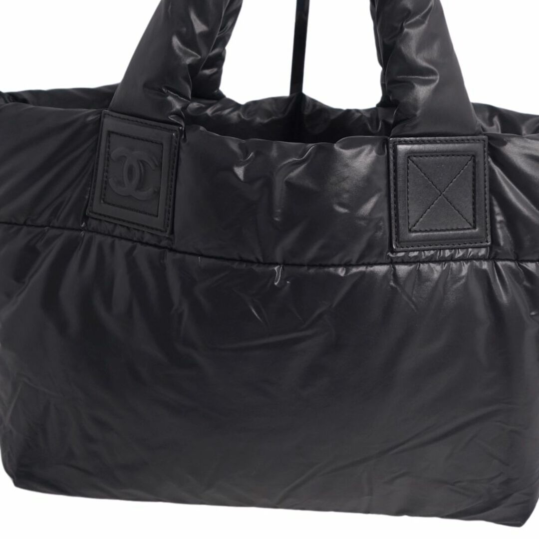 CHANEL(シャネル)の美品 Vintage シャネル CHANEL トートバッグ ハンドバッグ ココマーク ナイロン カバン 鞄 レディース ブラック レディースのバッグ(ハンドバッグ)の商品写真