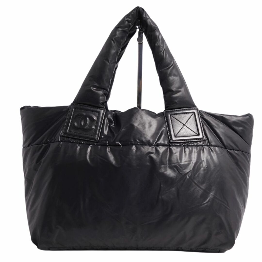 CHANEL(シャネル)の美品 Vintage シャネル CHANEL トートバッグ ハンドバッグ ココマーク ナイロン カバン 鞄 レディース ブラック レディースのバッグ(ハンドバッグ)の商品写真
