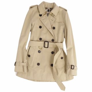 バーバリー(BURBERRY)の美品 バーバリー BURBERRY コート THE KENSINGTON ケンジントン トレンチコート アウター レディース UK6 USA4 ITA38(M相当) ベージュ(トレンチコート)