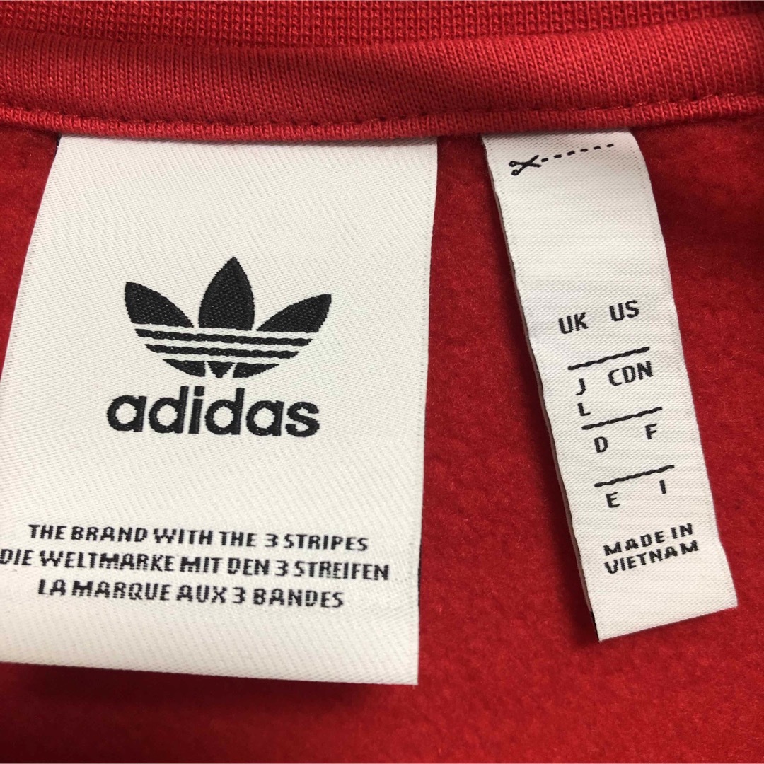 adidas(アディダス)のadidas  アディダス　トレフォイル　ロゴ　スウェット　3本ライン　メンズL メンズのトップス(スウェット)の商品写真