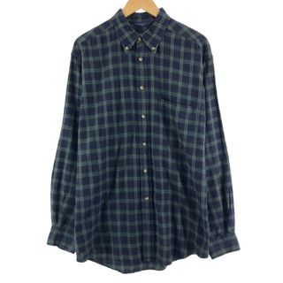 NAUTICA - 古着 ノーティカ NAUTICA 長袖 ボタンダウンチェックシャツ ...