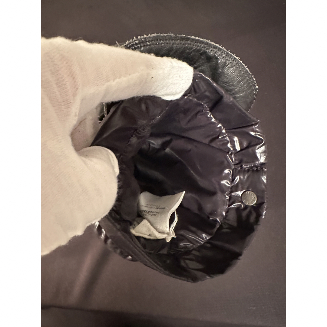 MONCLER モンクレール ダウンレザーブーツ ブラック 41 26.5cm