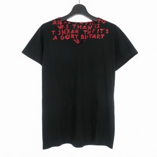 エムエムシックス(MM6)のメゾンマルジェラ MM6 20SS ラメ エイズ Tシャツ カットソー XS 黒(Tシャツ(半袖/袖なし))