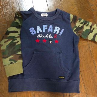 ダブルビー(DOUBLE.B)の日本製　ダブルビー  SAFARI 迷彩柄　トレーナー　100(Tシャツ/カットソー)