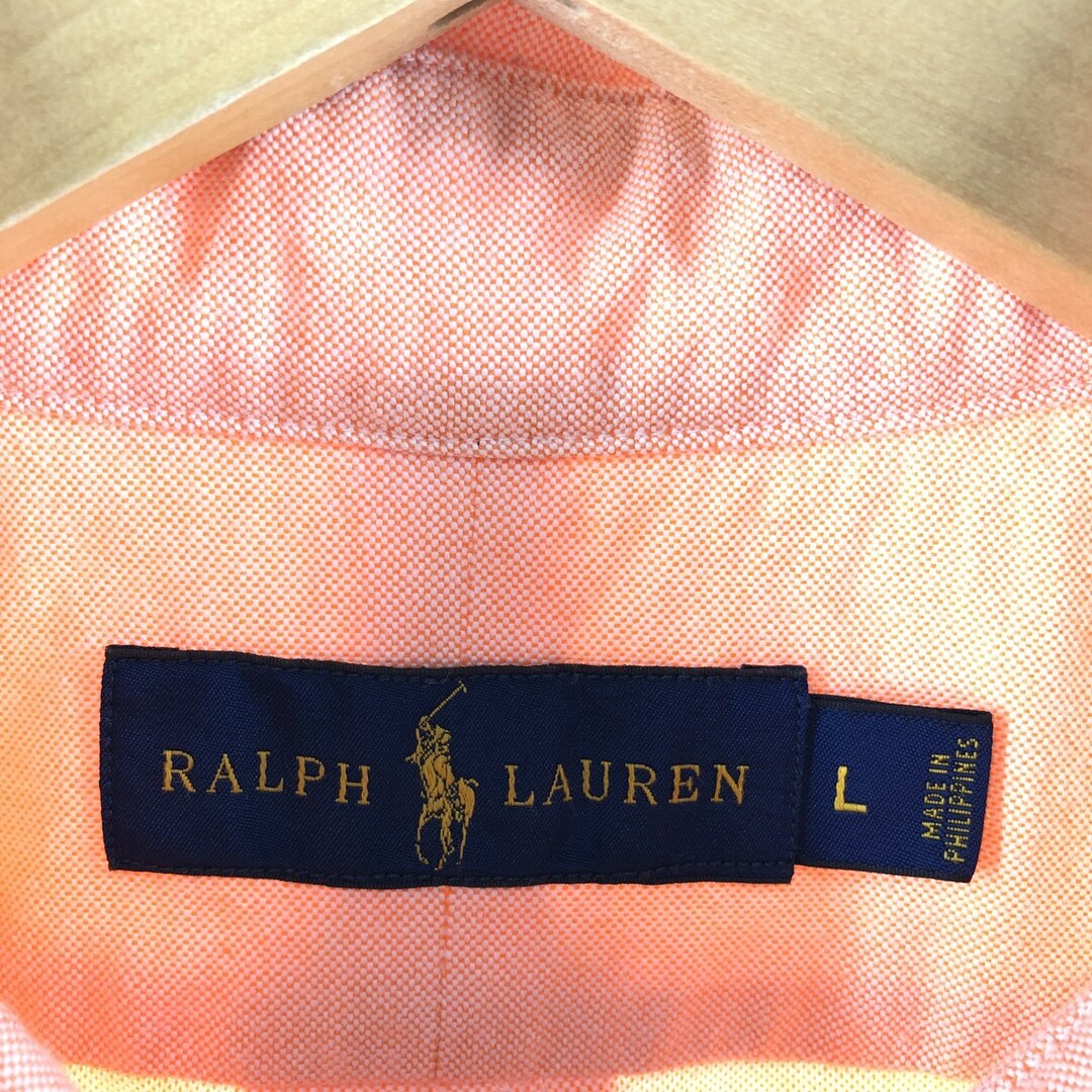 Ralph Lauren(ラルフローレン)の古着 ラルフローレン Ralph Lauren オックスフォード 長袖 ボタンダウンシャツ メンズL /eaa371358 メンズのトップス(シャツ)の商品写真