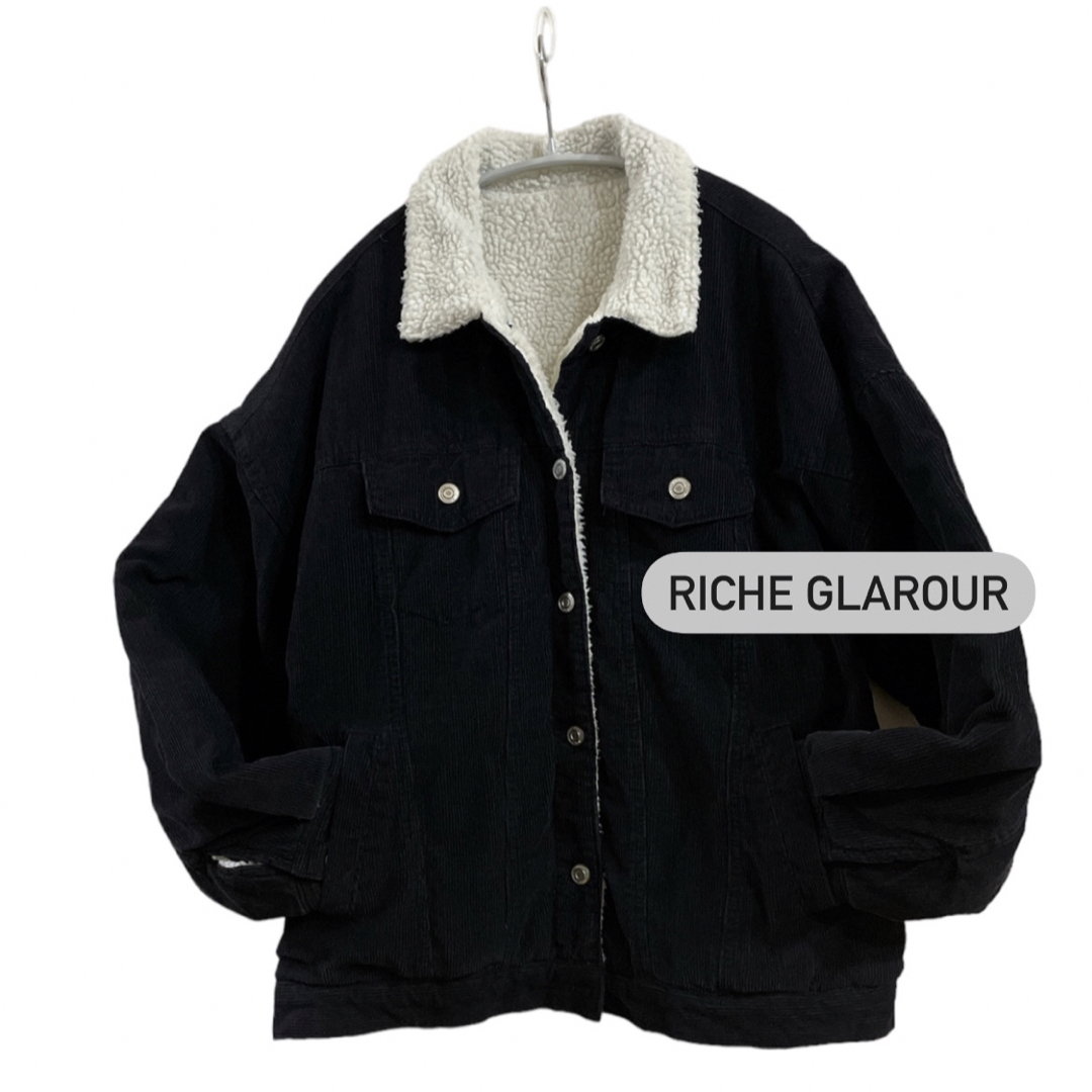 Riche glamour(リシェグラマー)のRiche glamour リシェグラマー ブルゾン Mサイズ レディースのジャケット/アウター(ブルゾン)の商品写真