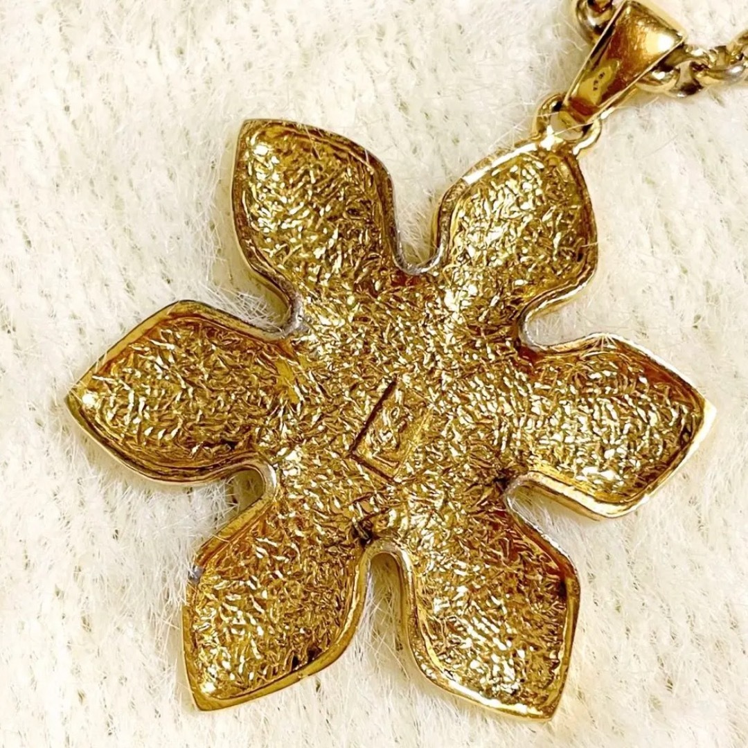 Yves Saint Laurent - イヴサンローラン YSL ヴィンテージ 花 Yves Saint Laurent - イヴサンローラン YSL ヴィンテージ 花