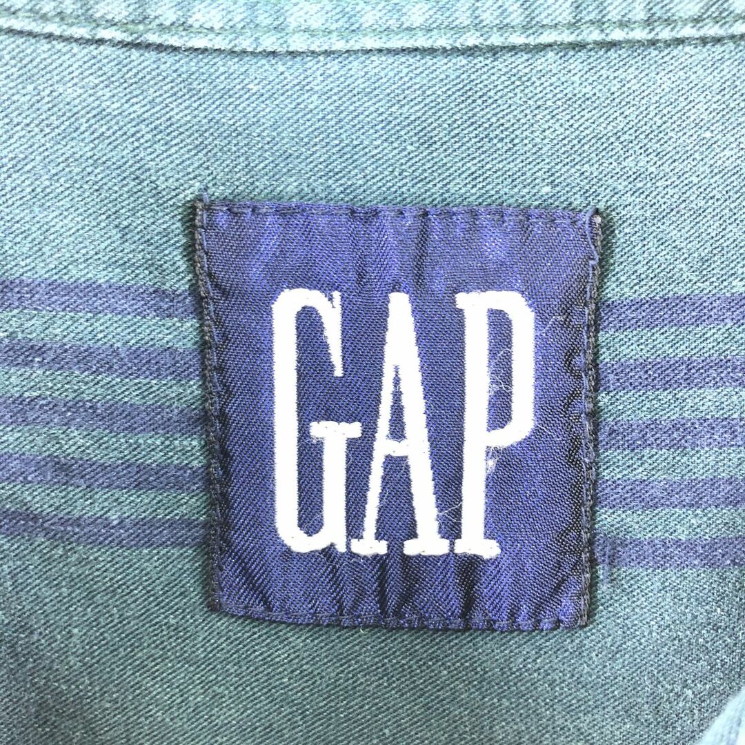 GAP(ギャップ)の古着 90年代 ギャップ GAP オールドギャップ 長袖 ボタンダウンストライプシャツ メンズXL ヴィンテージ /eaa375112 メンズのトップス(シャツ)の商品写真