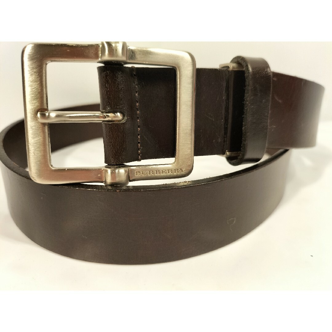 【VINTAGE】OLD BURBERRY 高級レザーベルト 本革 76~81㌢ | フリマアプリ ラクマ