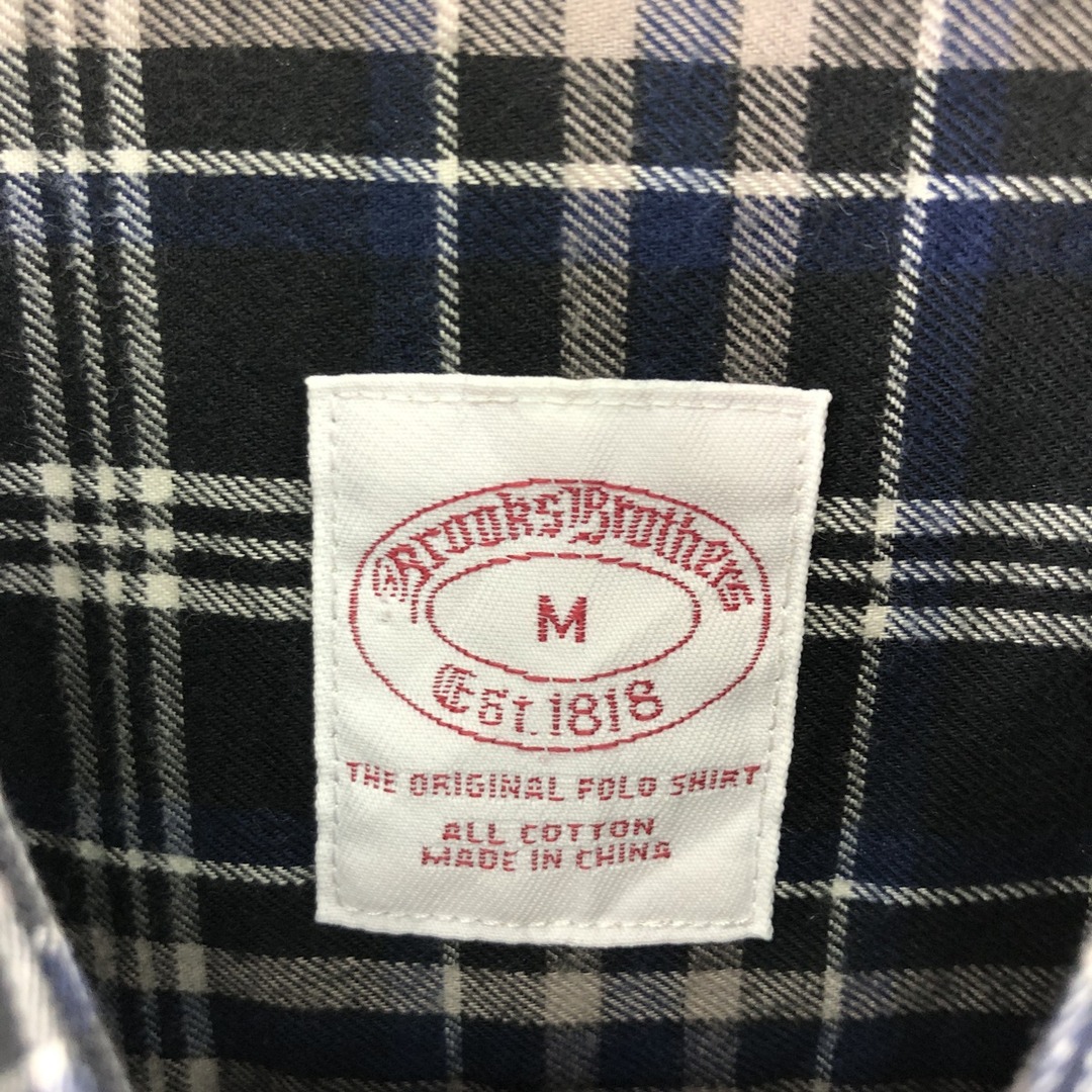 ブルックスブラザーズ Brooks Brothers Est.1818 長袖 ボタンダウンチェックシャツ メンズL /eaa375120