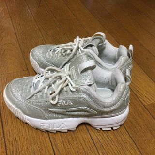 フィラ(FILA)のFILA ラメ厚底スニーカー(スニーカー)